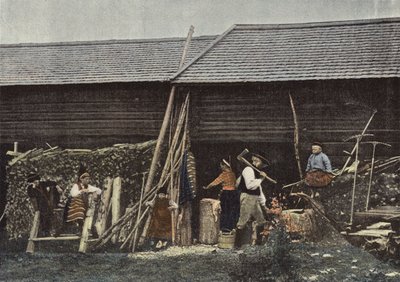 Exterior of a House in Dalecarlia, Sweden by European Photographer